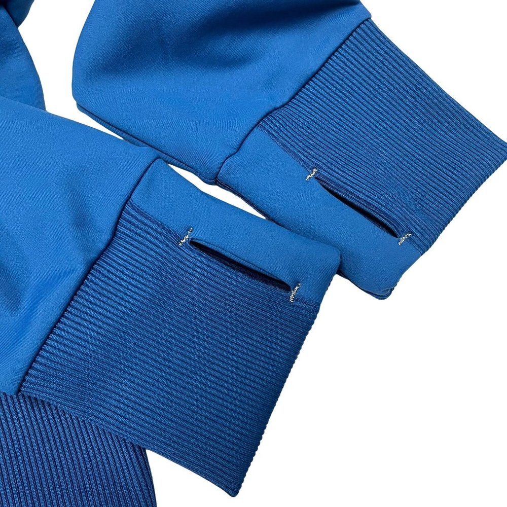 EUC Athleta SIZE XL Ridge Zenith Knit Workout Running Jacket Peacock Blue - Picture 8 of 11